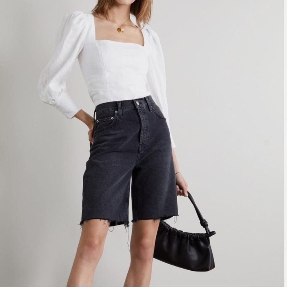Reformation Stilton Linen Top White